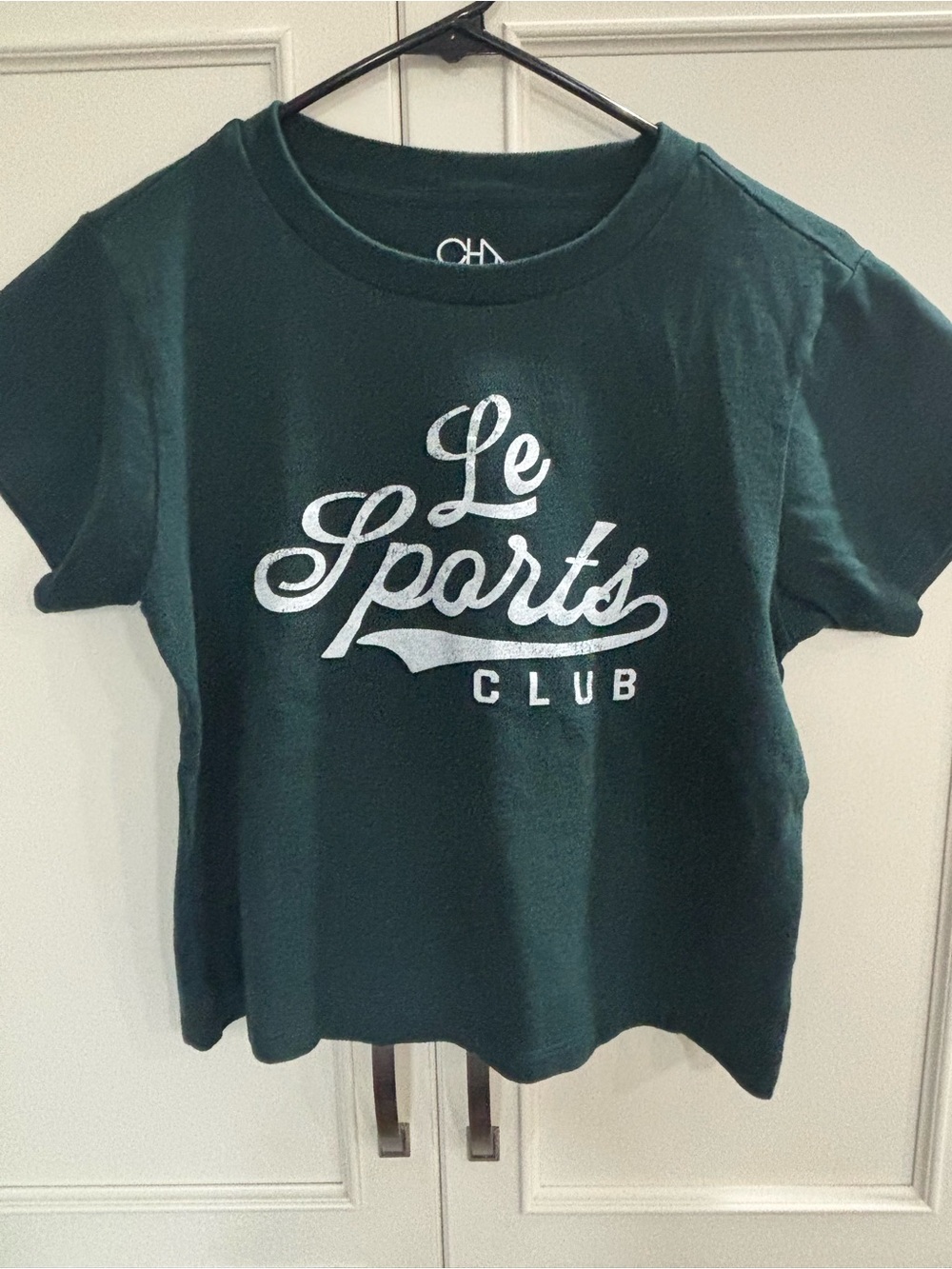 Le Sports Club Girls' Green Graphic Tee